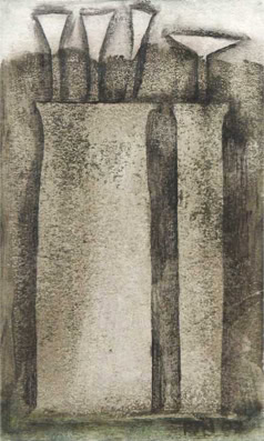 152_Gray Vases 5" x 3"